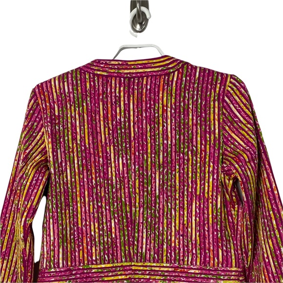Chico's Multicolored Layered Textured Jacket Blazer - Picture 5 of 7